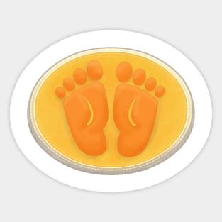 'THE BAREFOOT BANDITS' FEET LOGO Sticker